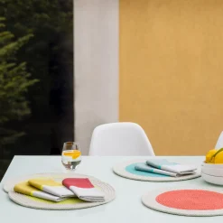 Baumwoll-Tischsets 'Raspberry', 2er-Set