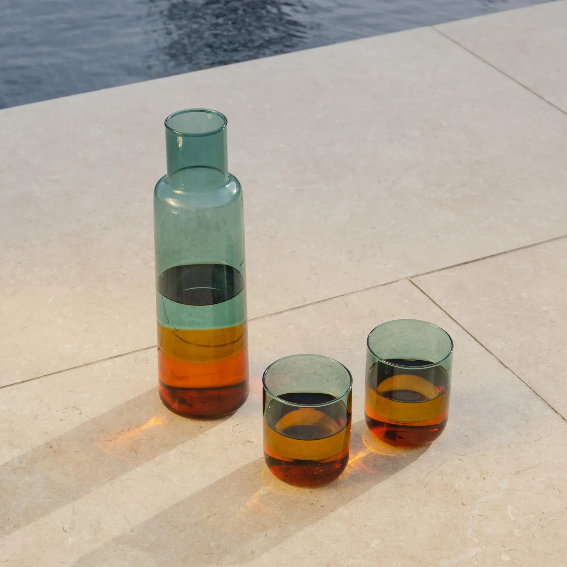 Glaskaraffe 'amber'